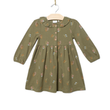 Frill Collar Dress- Lichen Mushrooms