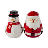 Jolly Santa & Snowman Salt and Pepper