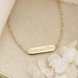 All Glory Be To Christ Bracelet | Yellow Gold