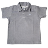 Signature Pima Polo- Navy/White Stripe