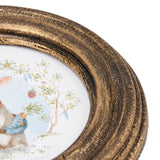 Garden Friends Round Framed Art