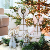 Tabletop Capiz Angel (Nat/Gold)