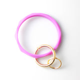 Silicone Bracelet Diamond Keychain | Assorted