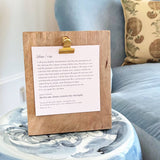 When I Rise & Rest Give Me Jesus: Wooden Clipboard