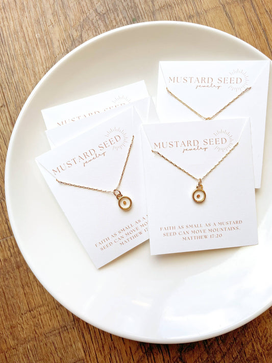Mustard Seed Necklace | Multiple Colors