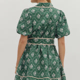 Penny Floral Green Dress