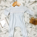 Katie and Kyle Smocked Footie