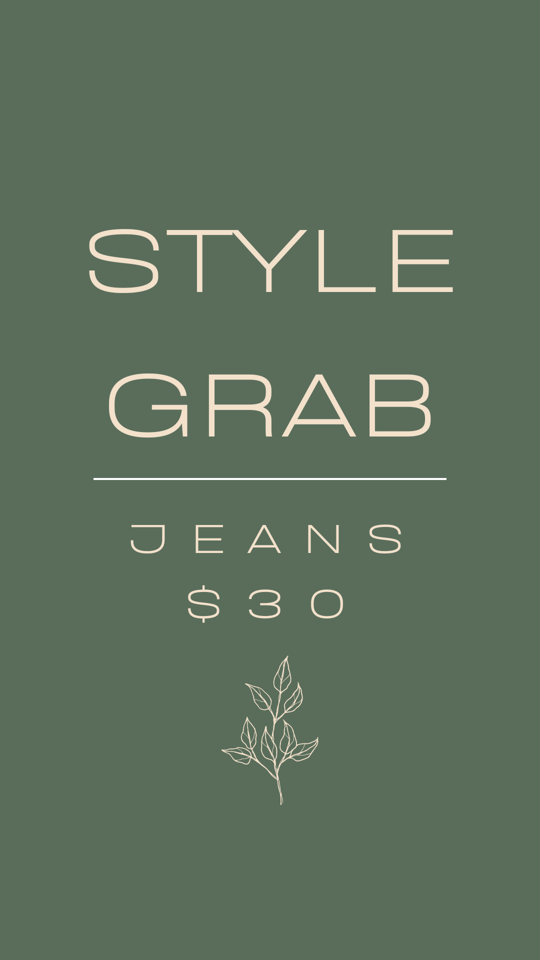 [Style Grab] Jeans $30