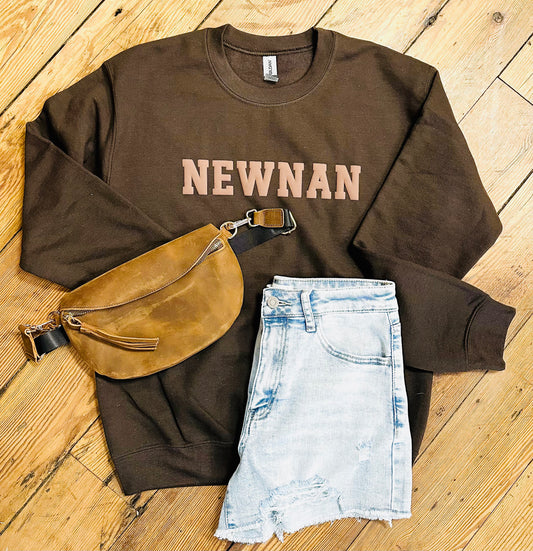 Newnan Varsity Letter Sweatshirt | Brown
