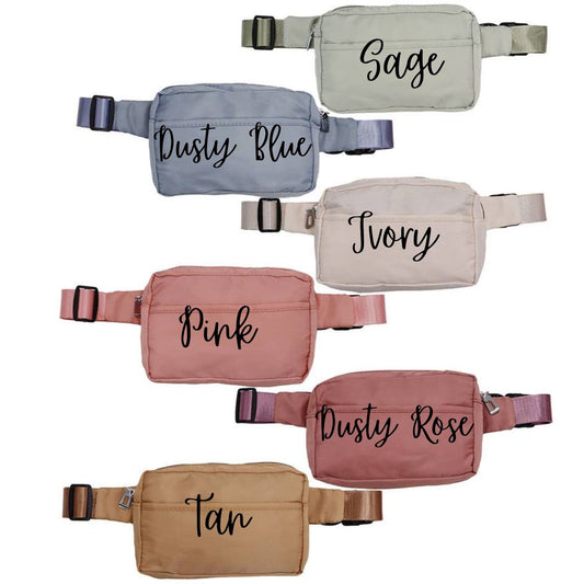 Matte Pastel Color Belt Bag