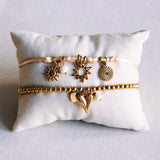Beaded Bracelet with Hearts and Mini Pearl