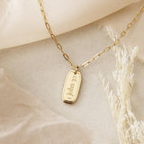 Daughter Necklace | Gold