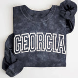 Georgia Puff Mineral Graphic Brushed Sweatshirt