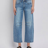 Tingle High Rise Barrel Leg Jeans