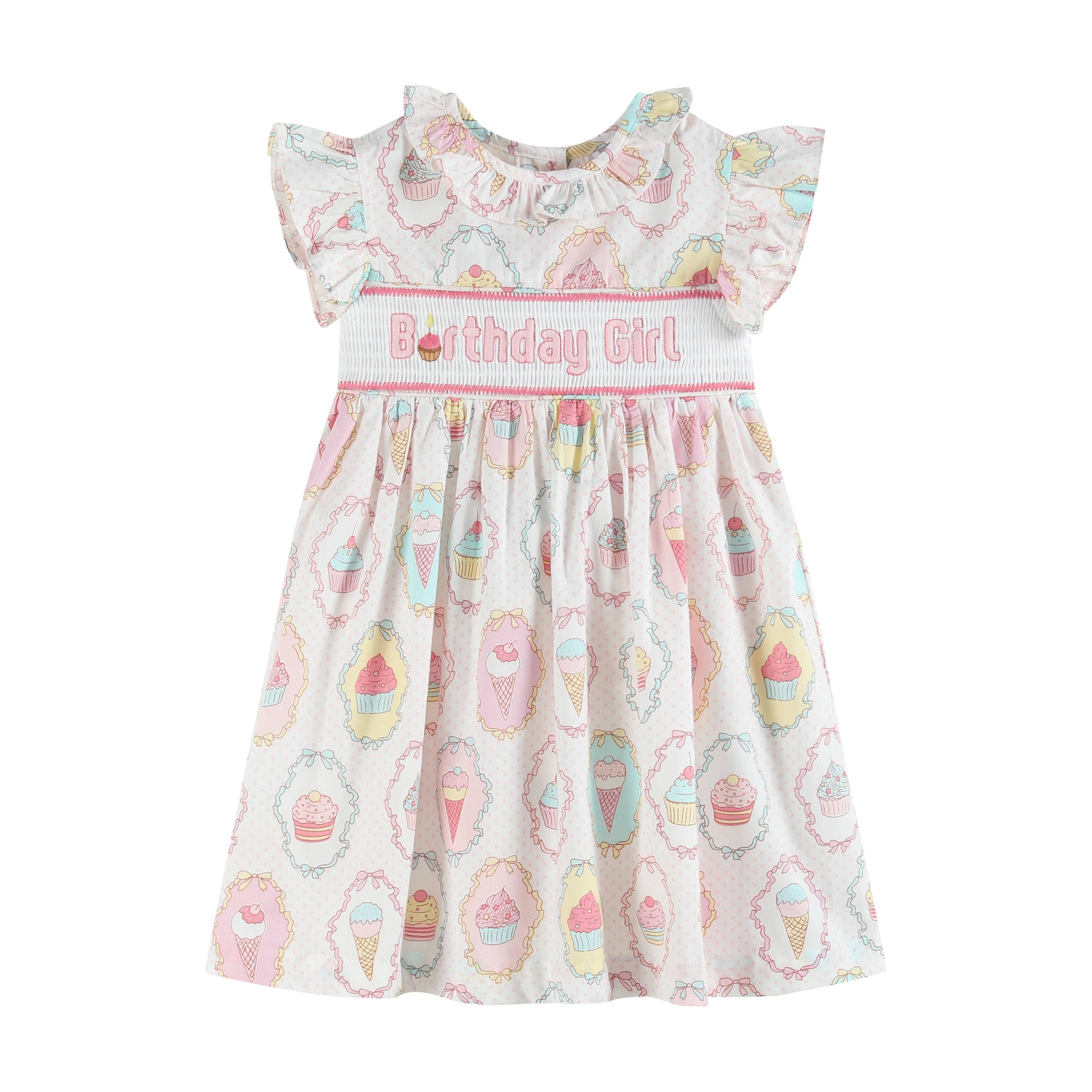 Pink and White Birthday Girl Smocked Dress Newnan Mercantile Pink and White Birthday Girl Smocked Dress Newnan Mercantile