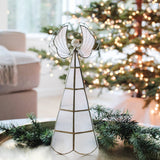 Tabletop Capiz Angel (Nat/Gold)