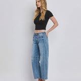 Tingle High Rise Barrel Leg Jeans