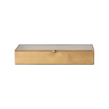 Decorative Mirrored Brass Box, Antique Finish