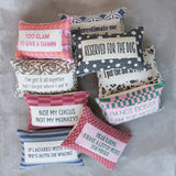 "Reserved for the Dog" Lumbar Pillow