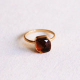 Ring with Square Crystal Stone