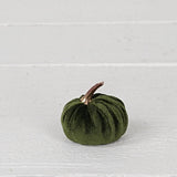 Bag of 6 Green Velvet Mini Pumpkins