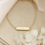 All Glory Be To Christ Bracelet | Yellow Gold