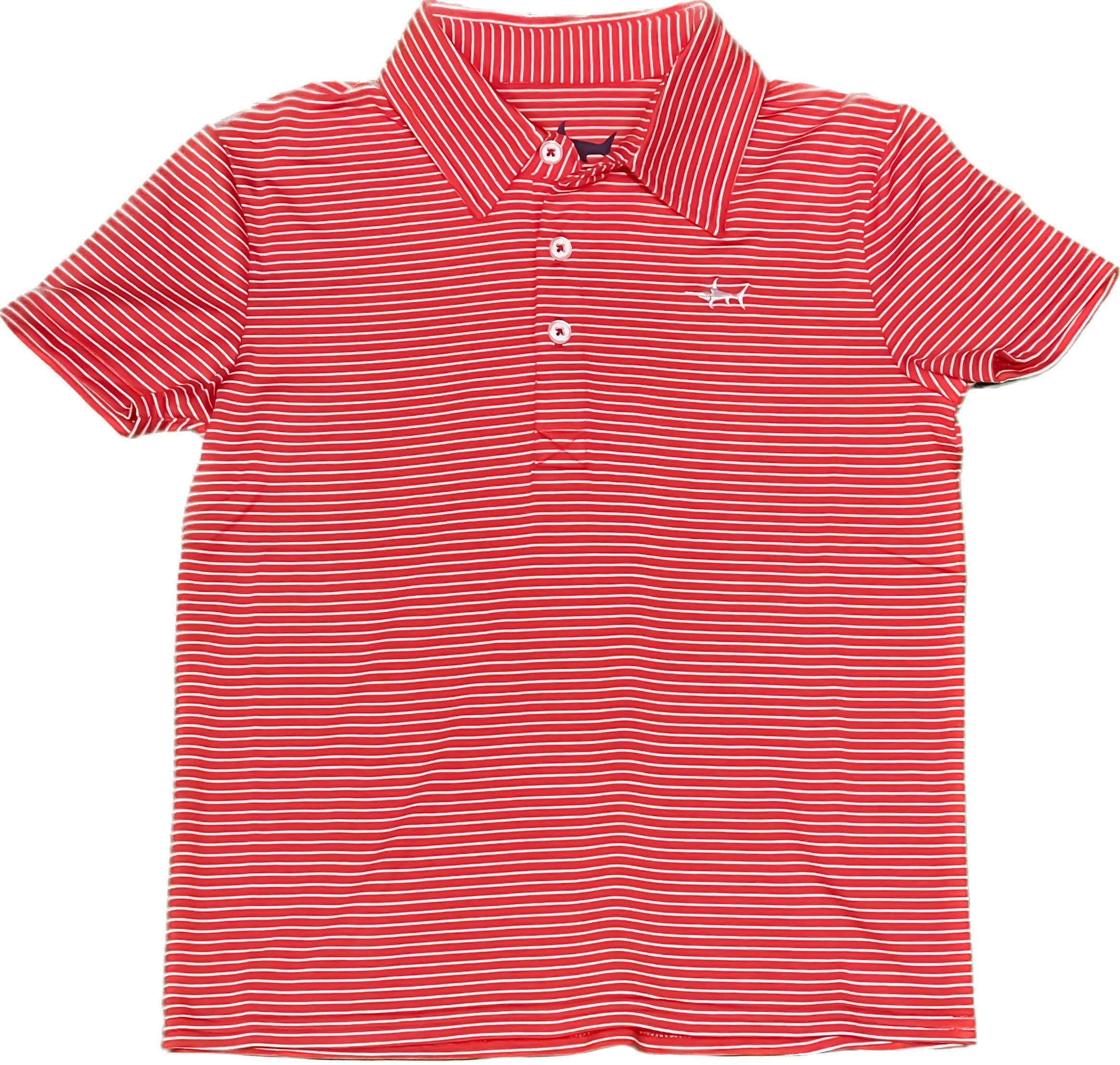 Banks Performance Boys Polo Red/White Stripe - Main Image