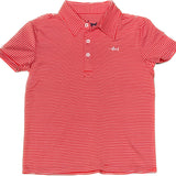 Banks Performance Boys Polo Red/White Stripe