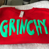GRINCHY Puff Sweatshirts Toddler : Red