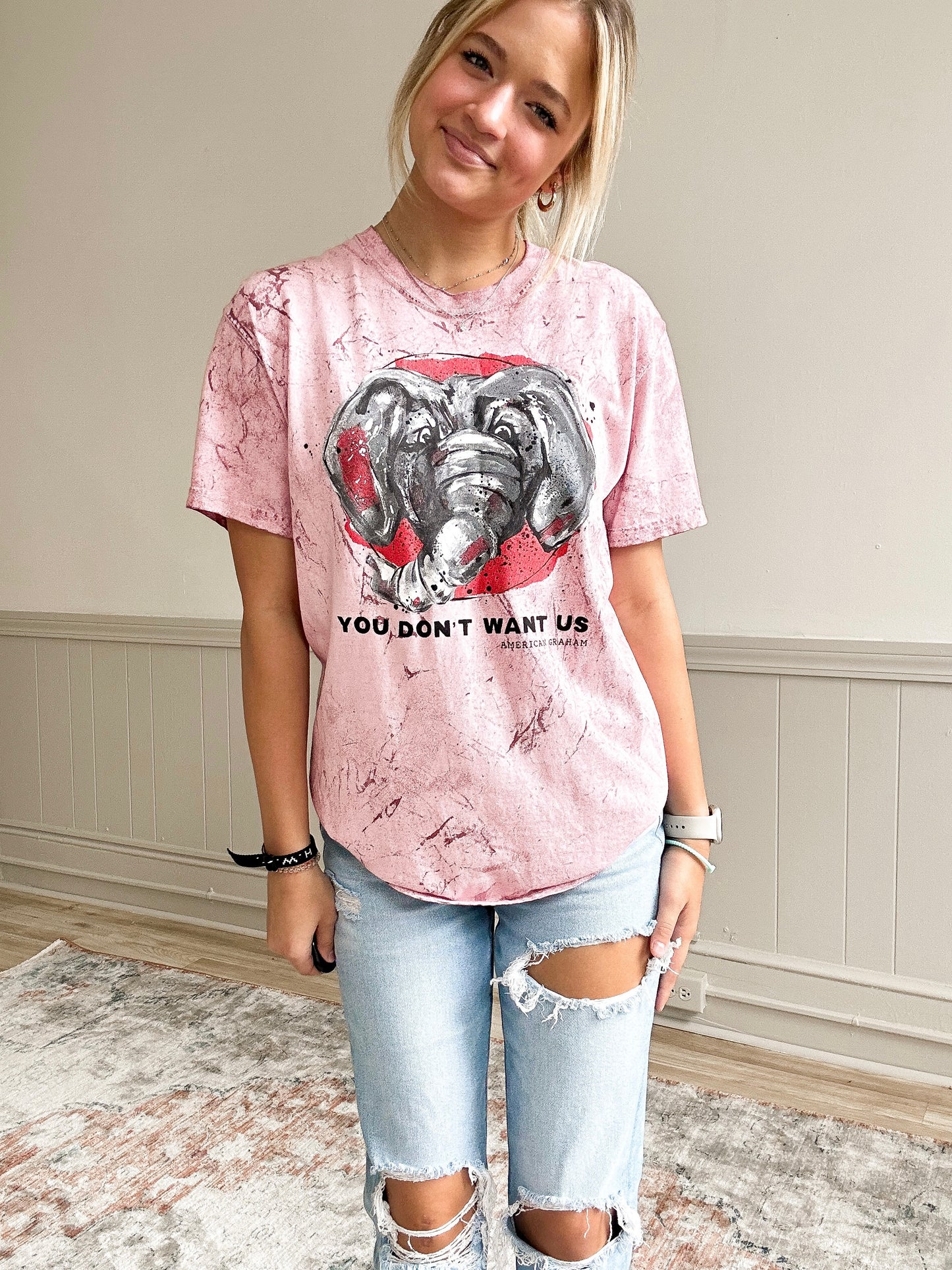 YOU DONT WANT US Comfort Colors Tee, ALABAMA ROLL TIDE