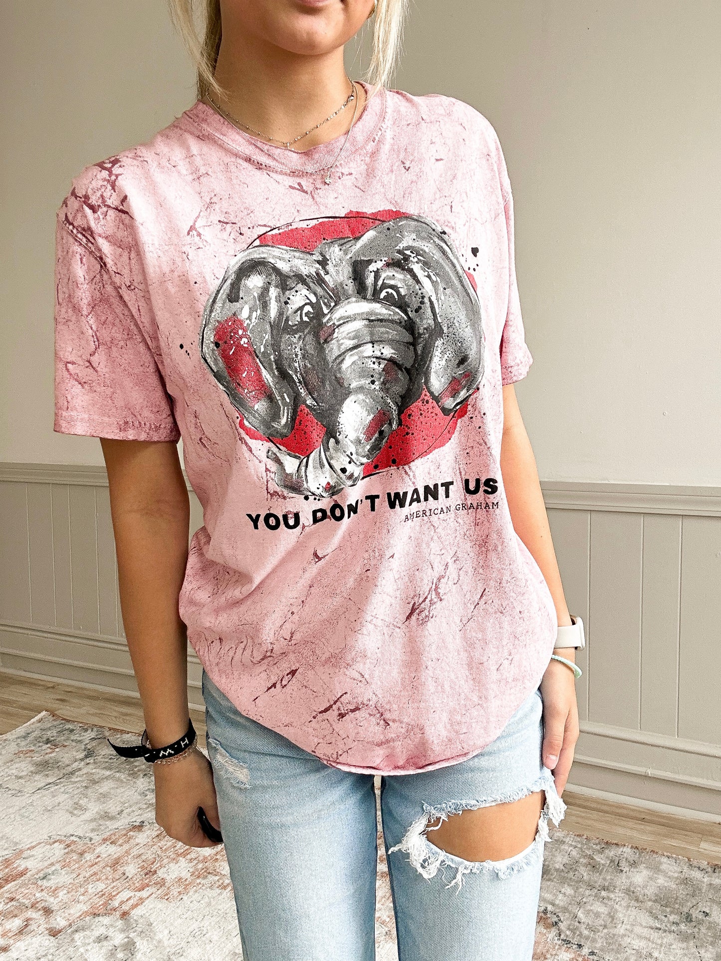 YOU DONT WANT US Comfort Colors Tee, ALABAMA ROLL TIDE