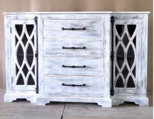 Reading Sideboard with Drawers | White Wash