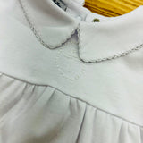Magnolia Baby Blessed Smocked Cross Gown | White