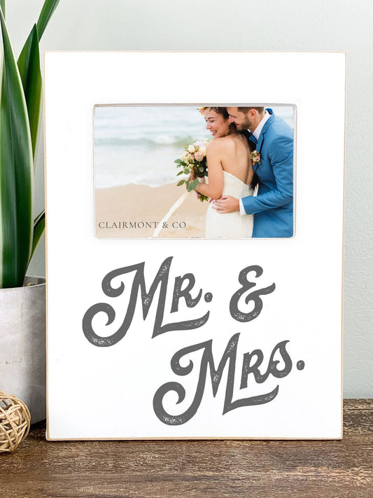 Mr. & Mrs. Wedding Picture Frame