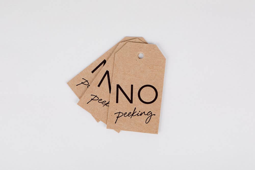 No Peeking Gift Tag