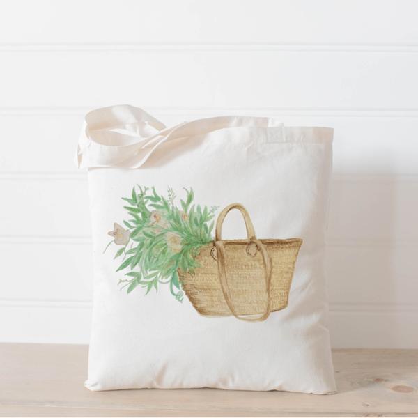 Flowers Watercolor Tote Bag