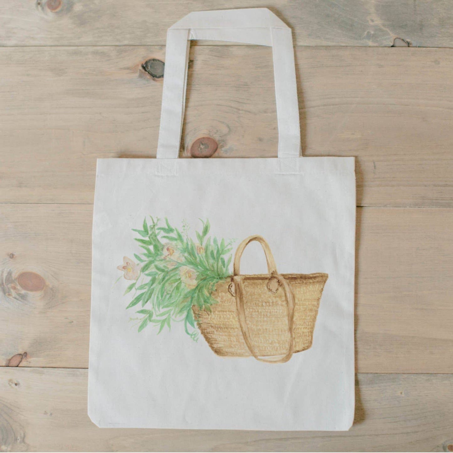 Flowers Watercolor Tote Bag