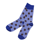 Blue Stripe Bourbon Barrel Socks