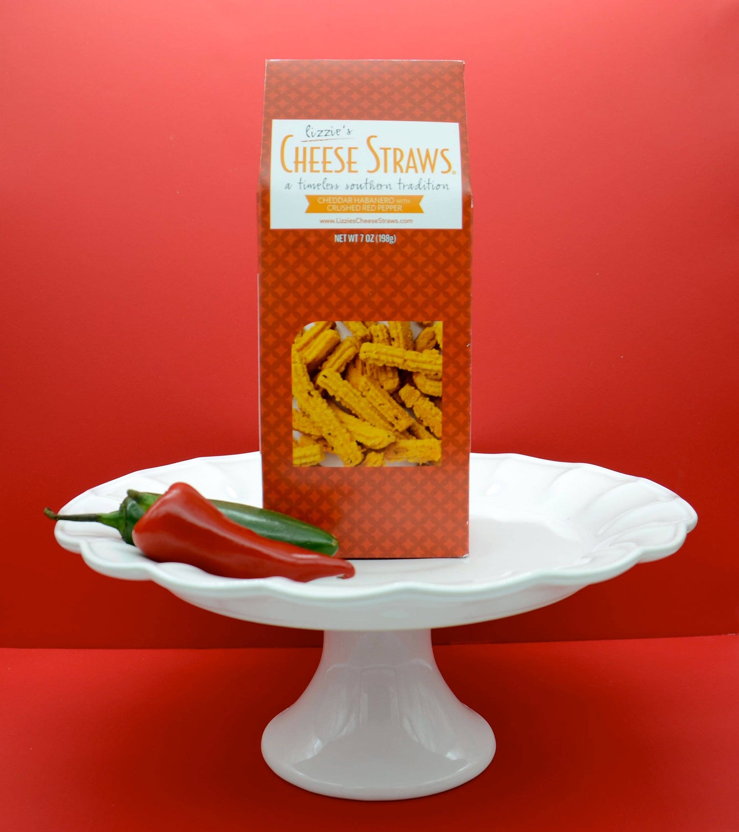 Lizzie's Cheese Straws - Cheddar Habanero Cheese Straws