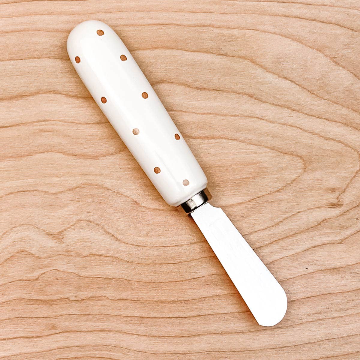 Polka Dot Spreader White/Gold