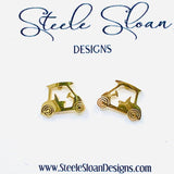 Adorable Golf Cart Earrings Golf Gift