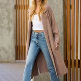EFFORTLESS KNITTED TRENCH COAT | Latte