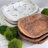 Medium Carved Bowl | White