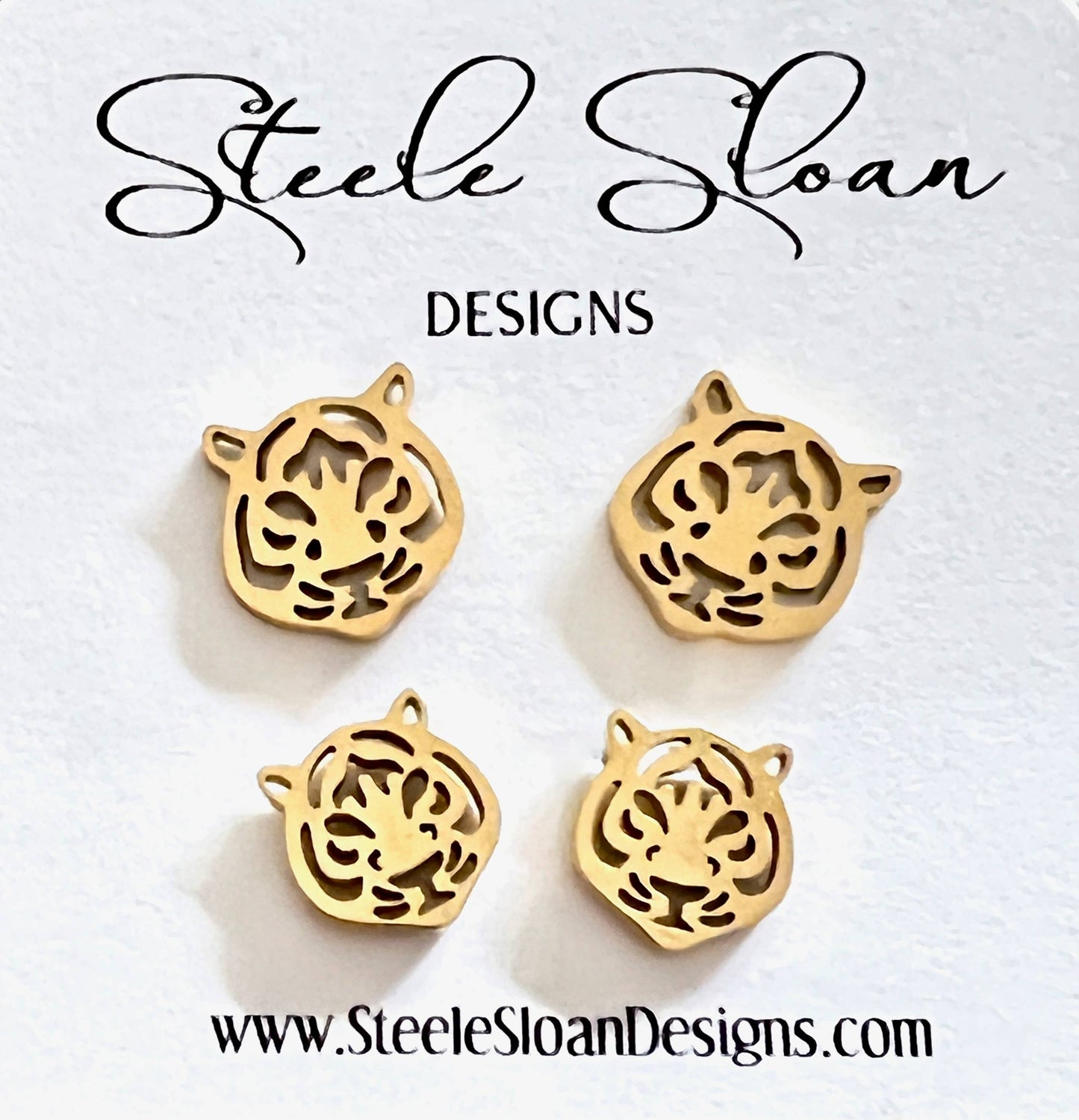 Mommy and Me -Cute Tiger & Tiger Cub Earrings