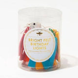 Bright Felt Birthday Lights Banner