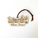 Athens, Georgia Skyline Wood-cut Ornament