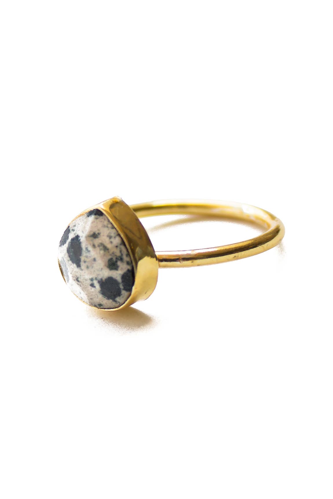 Teardrop Cut Stone Ring