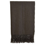 Woven Cotton Throw w/ Crochet & Fringe