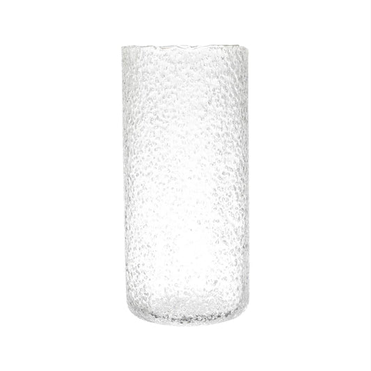 Clear Seeded Glass Vase/Hurricane