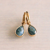 Natural Stone Drop Earrings